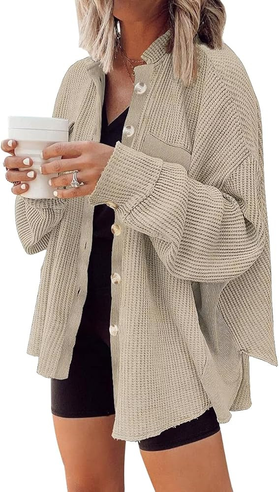 Womens Corduroy Button Down Shirts Color Block Long Sleeve Blouses Tops Jackets | Amazon (US)