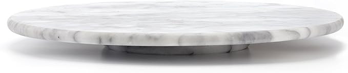 Creative Home Natural Marble Lazy Susan Turntable Rotating Serving Plate Organizer, 12" Diam, Off... | Amazon (US)