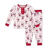 Mud Pie Baby Girls' Santa Christmas Pajamas | Amazon (US)