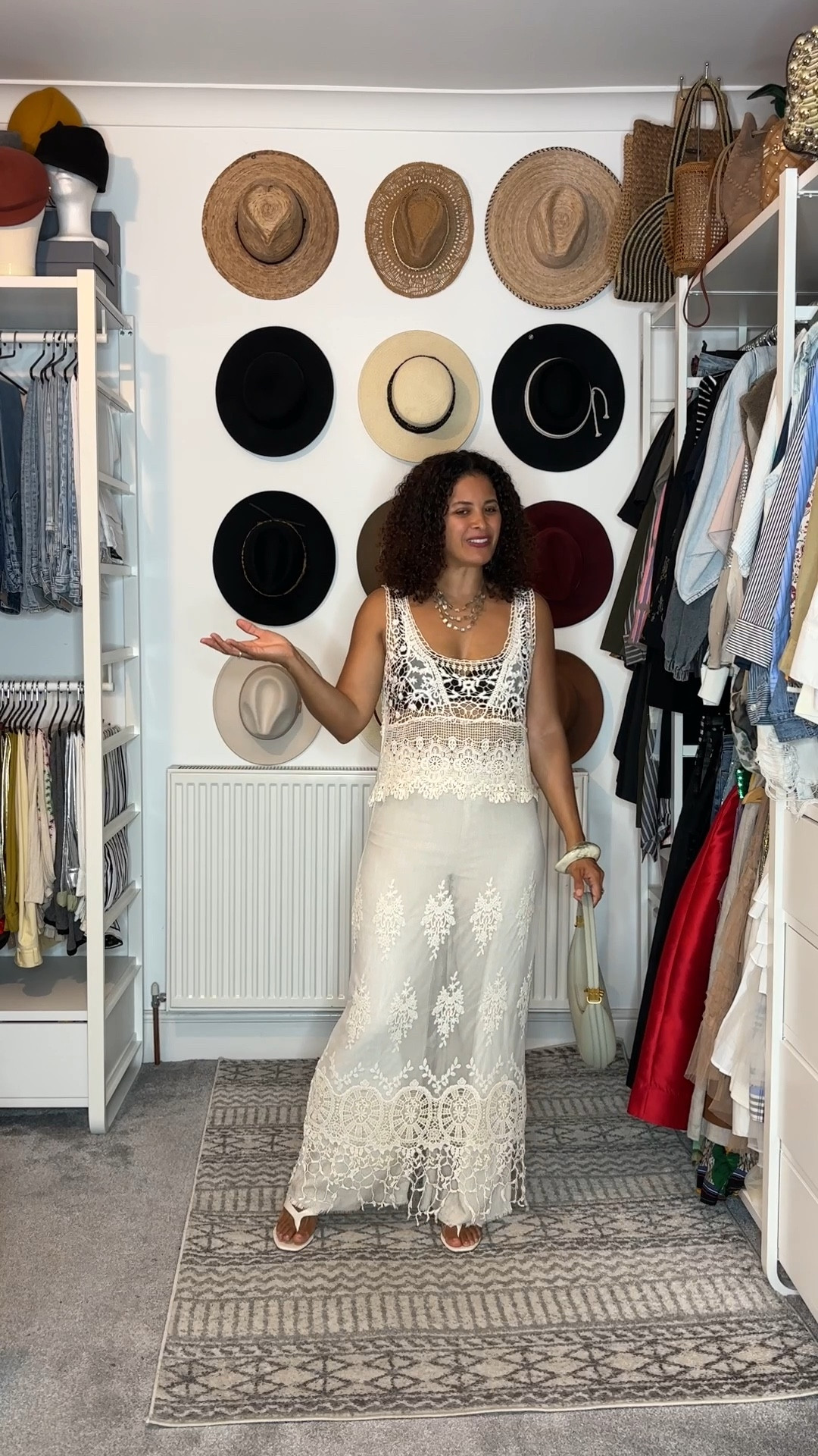 Lace dress, beige trousers, green bag

#LTKeurope #LTKsummer #LTKstyletip