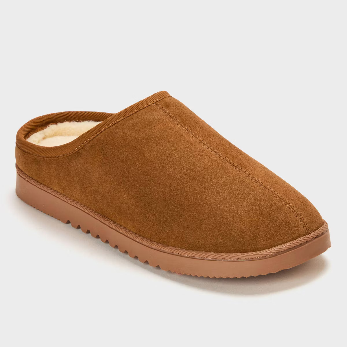 dluxe by dearfoams Men's Carmine Slide Slippers - Chestnut | Target