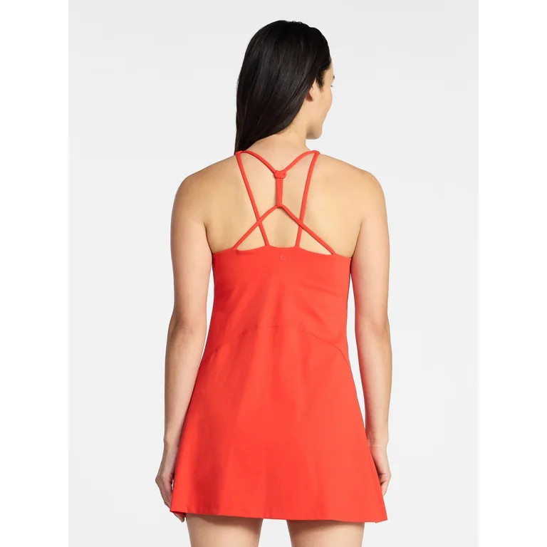 Avia Women's Strappy Knot Back Active Tennis Dress, Sizes XS-XXXL | Walmart (US)
