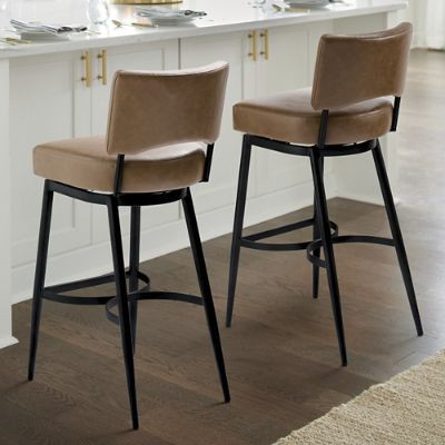 Kellan Low Back Swivel Bar & Counter Stool | Grandin Road | Grandin Road