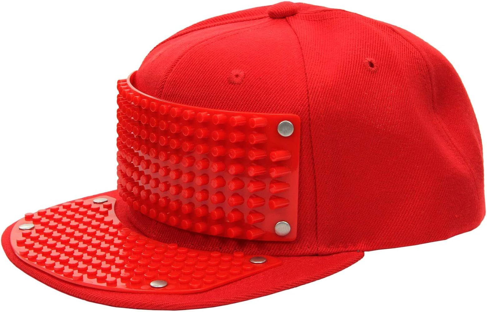Red Snapback Hat | Bricky Blocks | Amazon (US)