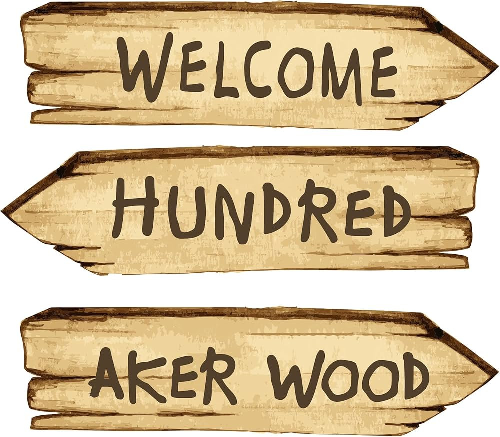 3 Pack Pooh Hundred Aker Wood Arrow Wall Decor Winnie Bee Baby Shower Decorations Kids 1st Birthd... | Amazon (US)