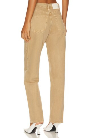 GRLFRND Bella Low Rise Boyfriend in Sandstone from Revolve.com | Revolve Clothing (Global)