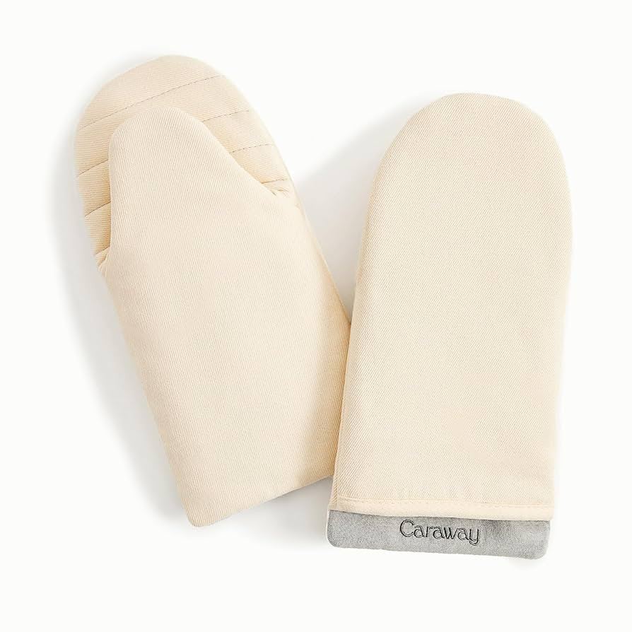 Caraway Oven Mitts - 100% Organic Cotton Oven Mitt - Double-Layer & Stain-Resistant Stitching - S... | Amazon (US)
