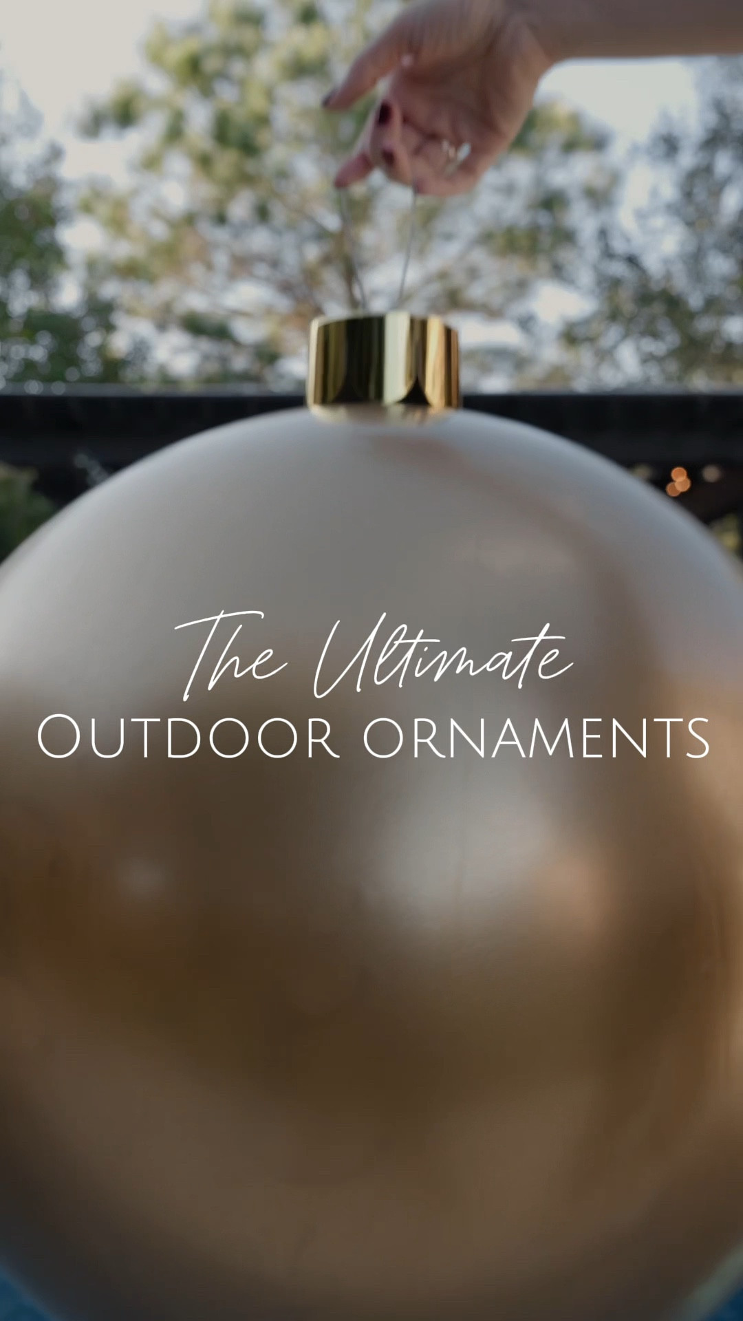 The ULTIMATE Outdoor Ornaments✨

These are so fun & festive to create some HOLIDAY MAGIC! Super easy and I attached everything with zip ties.
The bell is from AtHome, everything else is linked ⬇️ 

Oversized ornaments 
Outdoor Christmas decor
Amazon find
Pergola
Outdoor furniture 

#LTKSeasonal #LTKHoliday #LTKHome