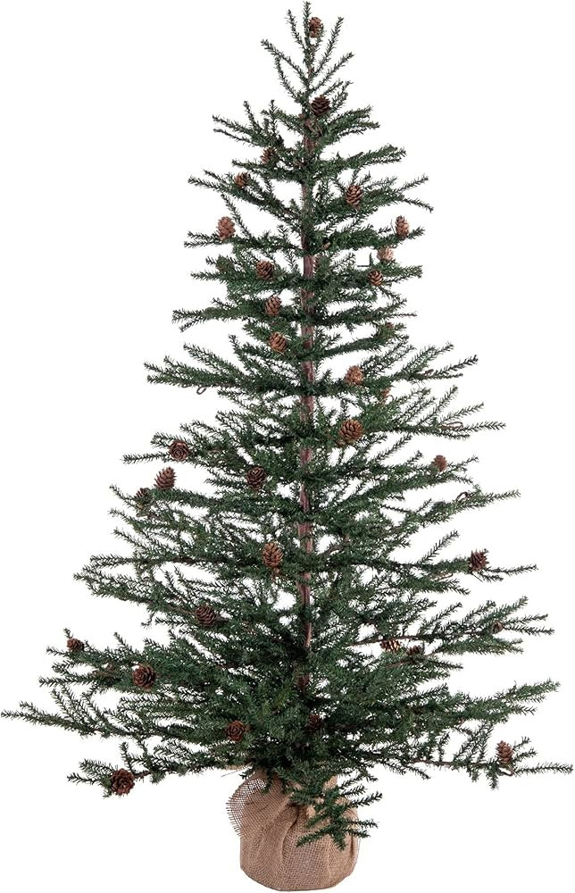Amazon.com: Vickerman 42" Caramel Pine Artificial Christmas Tree Unlit- Featuring 1241 PVC Tips -... | Amazon (US)
