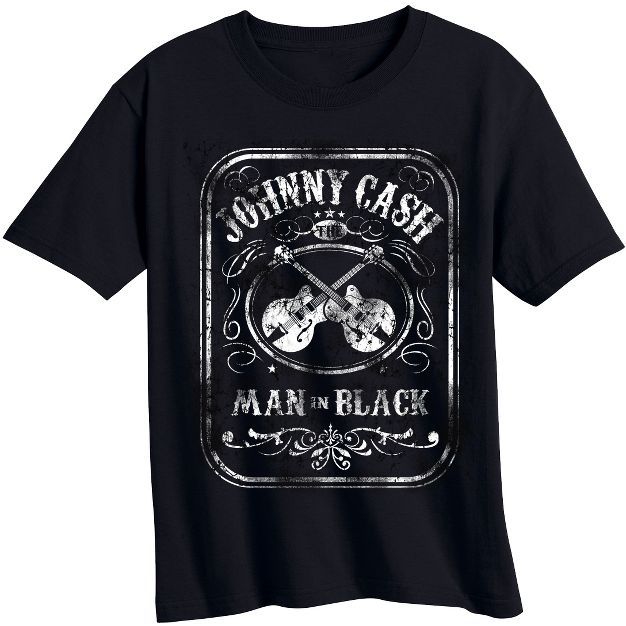 Toddler Boys' Johnny Cash Short Sleeve T-Shirt - Black | Target