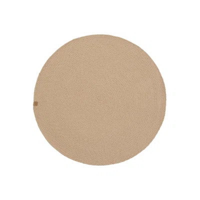 Glenn Beige Handwoven Decorative Round Rug | Wayfair North America