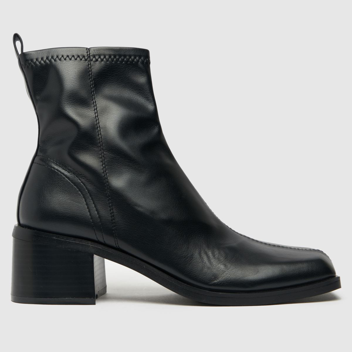 schuh black blake stretch square toe boots | Schuh