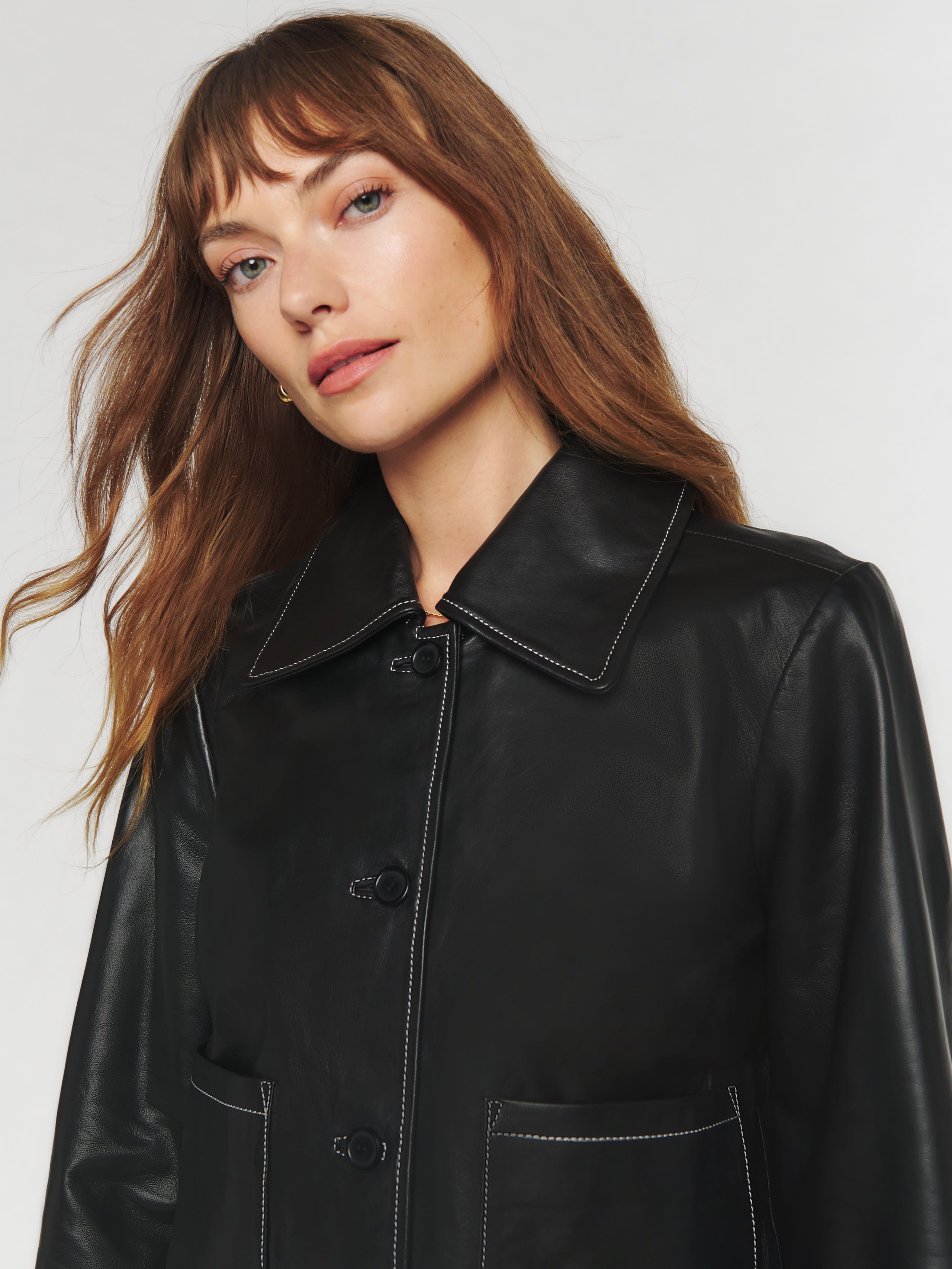 Veda Reade Leather Jacket | Reformation (US & AU)