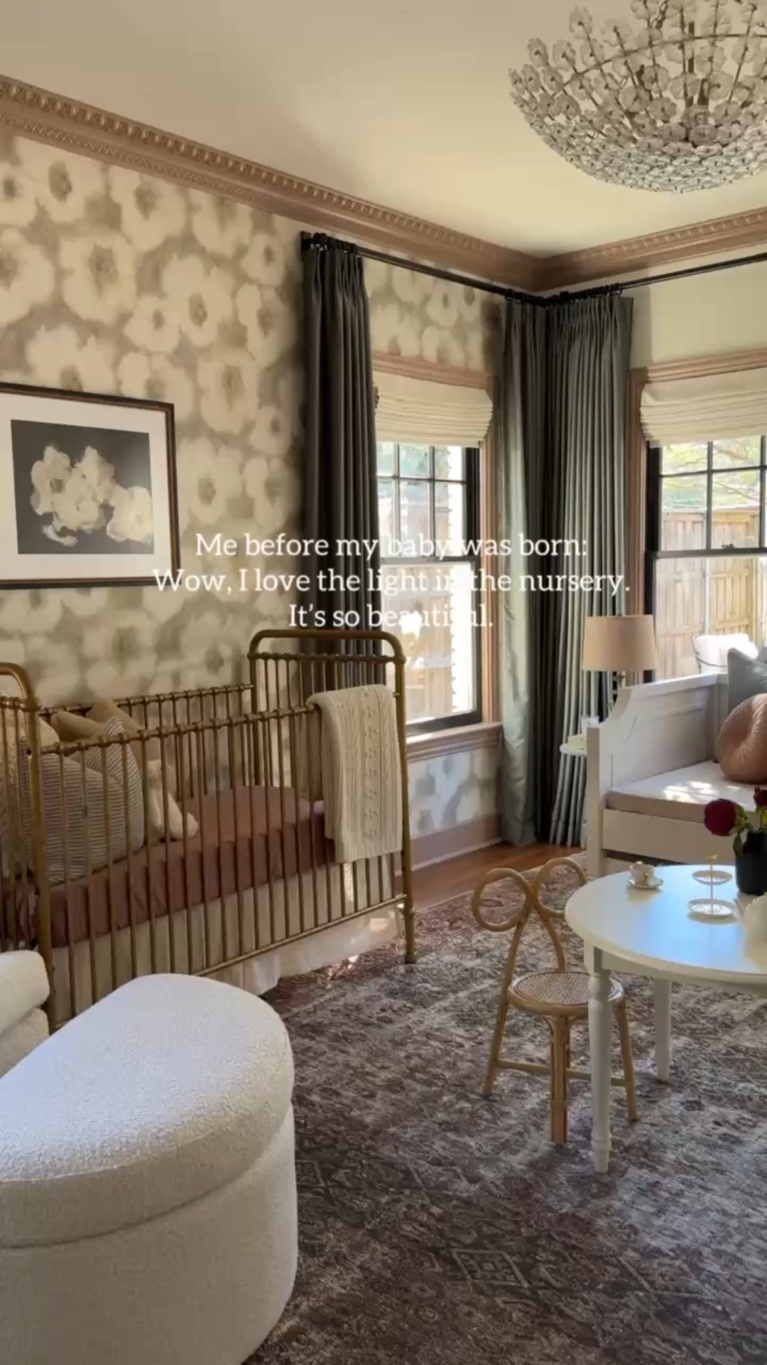 Anything for uniterrupted nap time 😅😴

Code: ALOPROFILE40 for money off Newton Crib Mattress 
Paint color: Benjamin Moore Whispering Woods & curtains are custom!



#LTKHome #LTKBaby