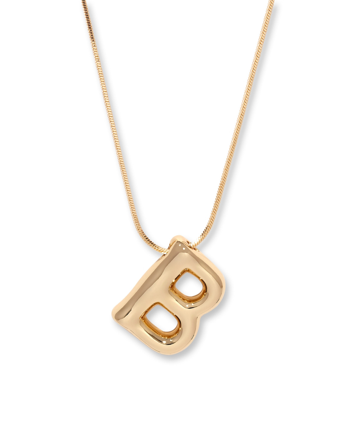 brook & york Gold Plated Pippa Bubble Initial Short Pendant Necklace - Gold-B | Macy's