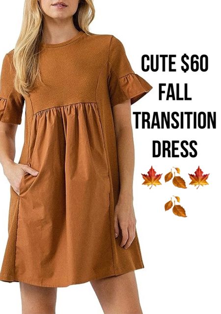 Cute $60 Fall Transition Dress 

#LTKstyletip #LTKFind #LTKSeasonal