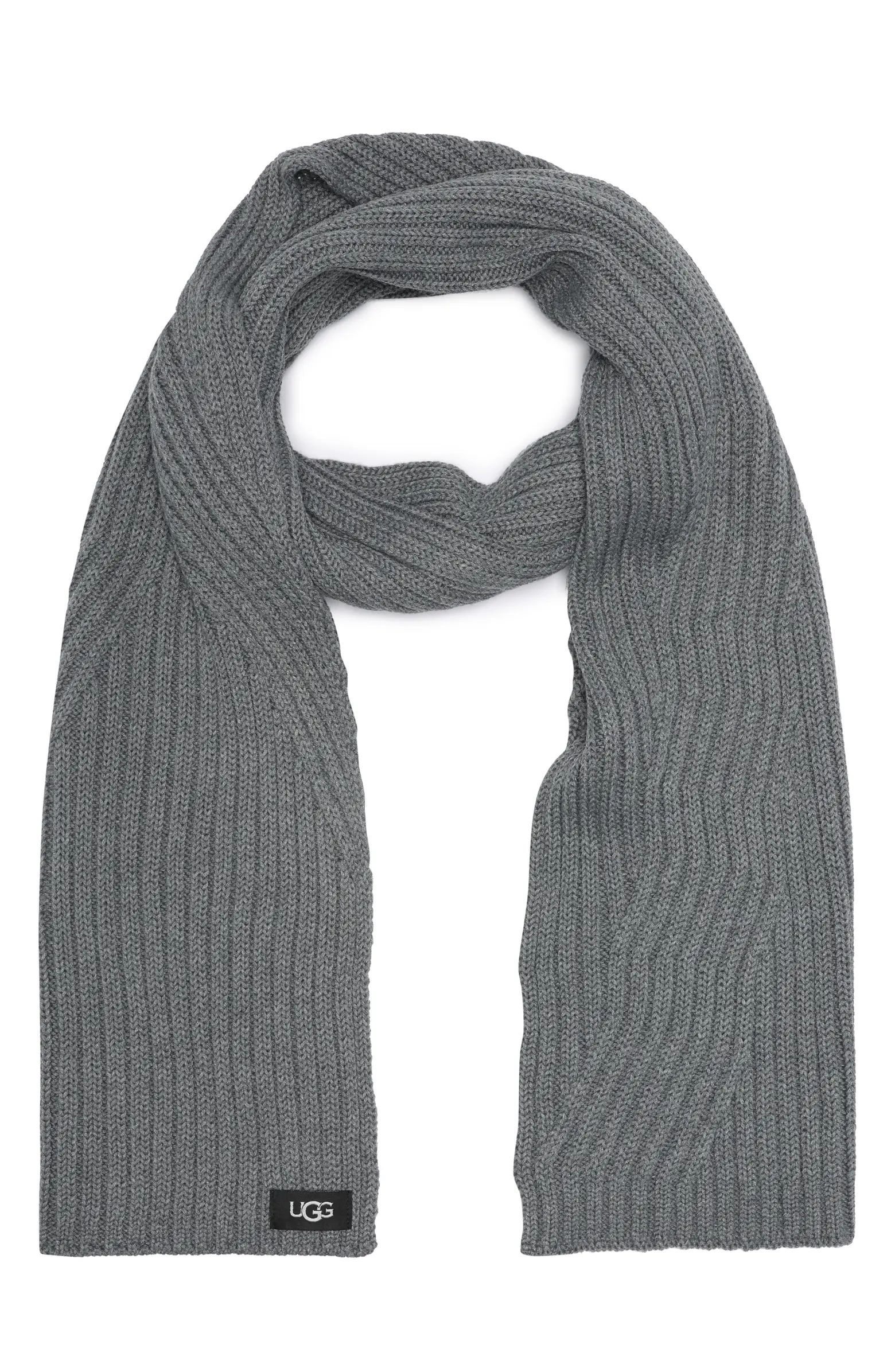 UGG® UGG Ribbed Oversized Knit Scarf | Nordstromrack | Nordstrom Rack