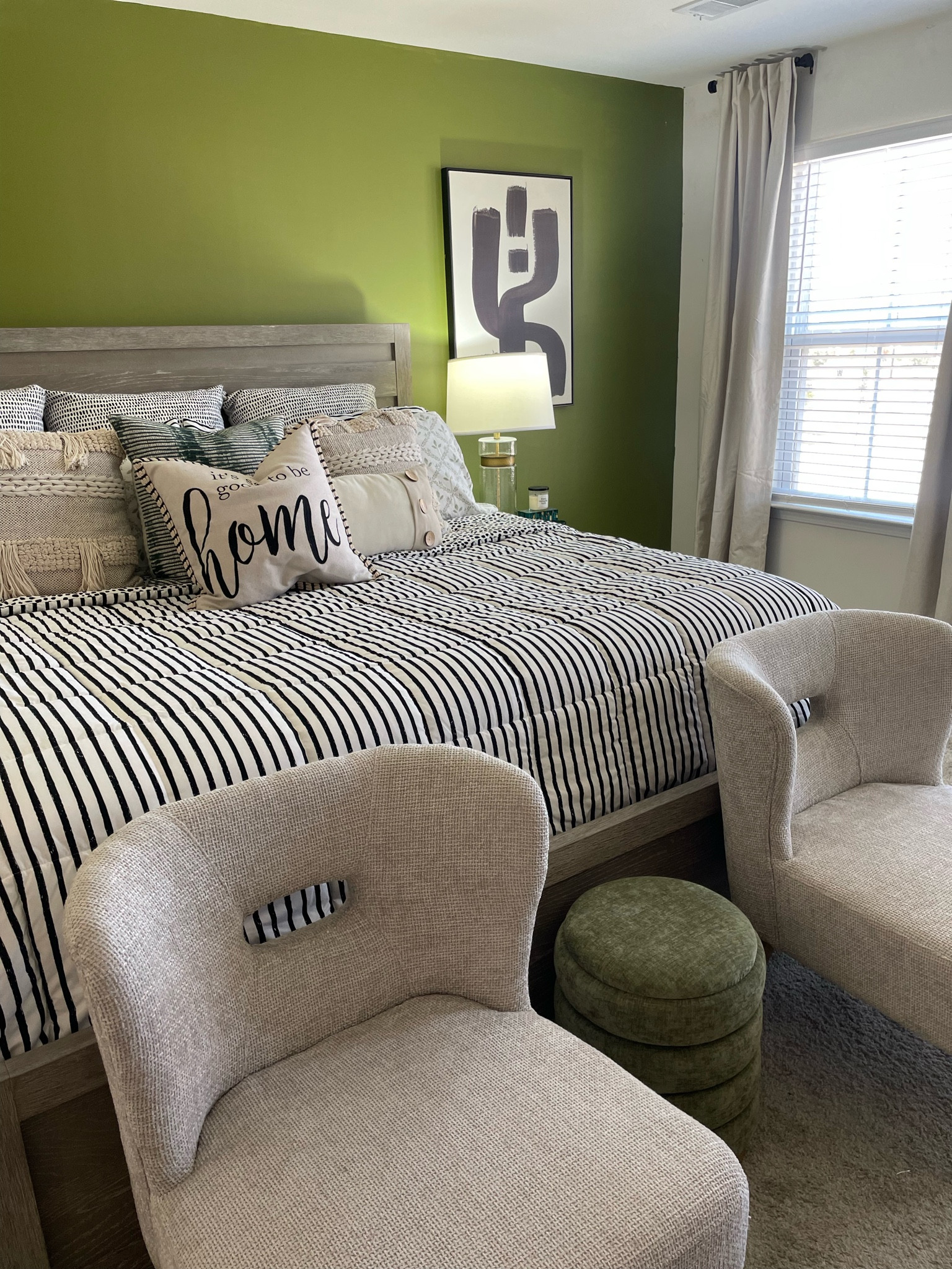The Relentless Olive 🫒💚 was a great addition to my bedroom! Needed it! #Sherwinwilliams 

#LTKHome