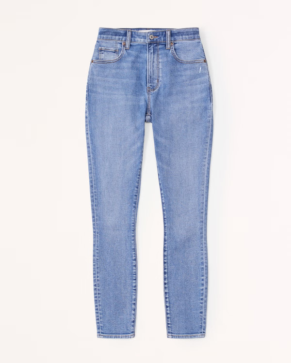 Curve Love High Rise Super Skinny Ankle Jean | Abercrombie & Fitch (US)