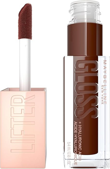 MAYBELLINE Lifter Gloss, Hydrating Honey'd Lip Gloss with Hyaluronic Acid, High Shine for Plumper... | Amazon (US)