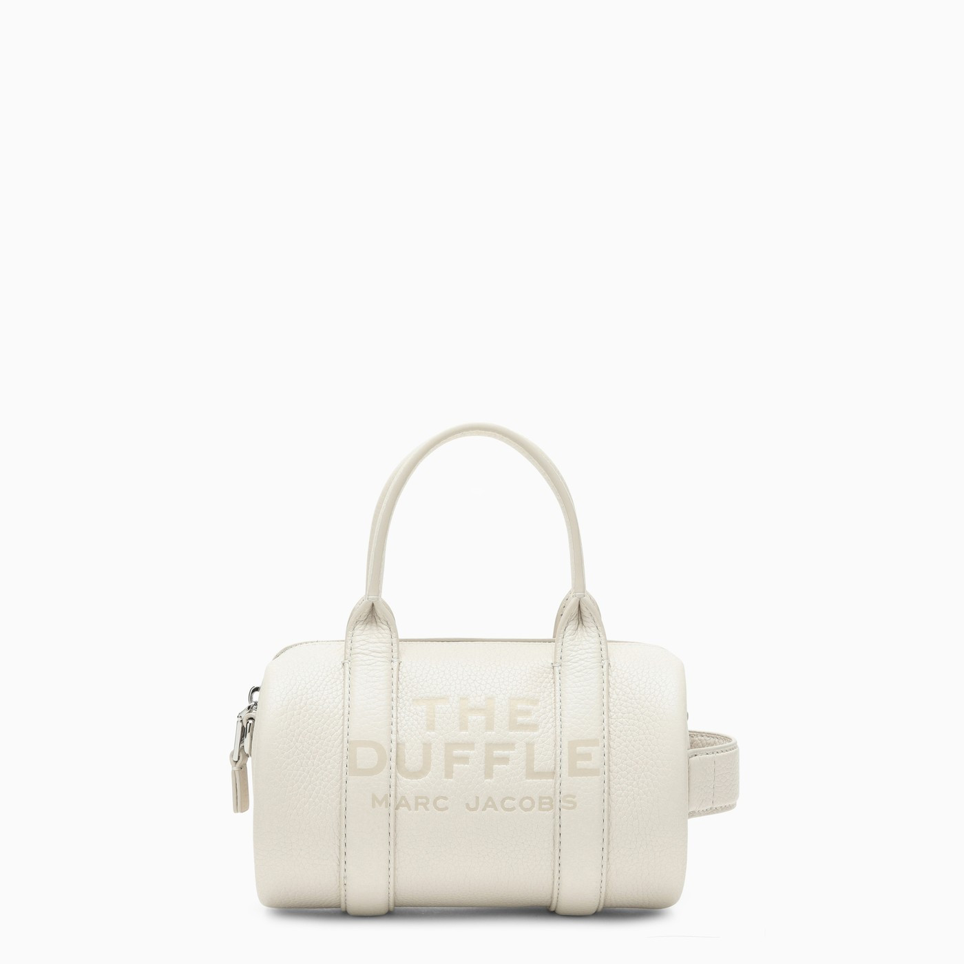 Ivory leather Mini Duffle Bag | The Double F