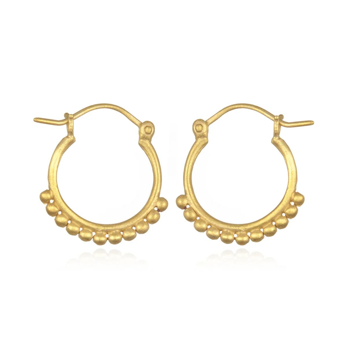 Gold Small Samsara Hoop Earrings | Satya Jewelry