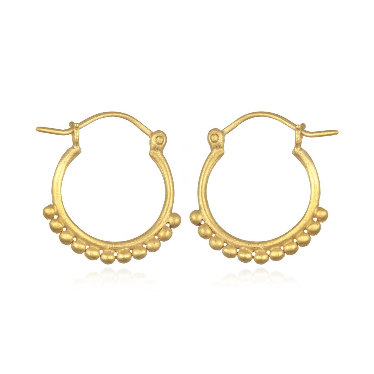 Gold Small Samsara Hoop Earrings | Satya Jewelry