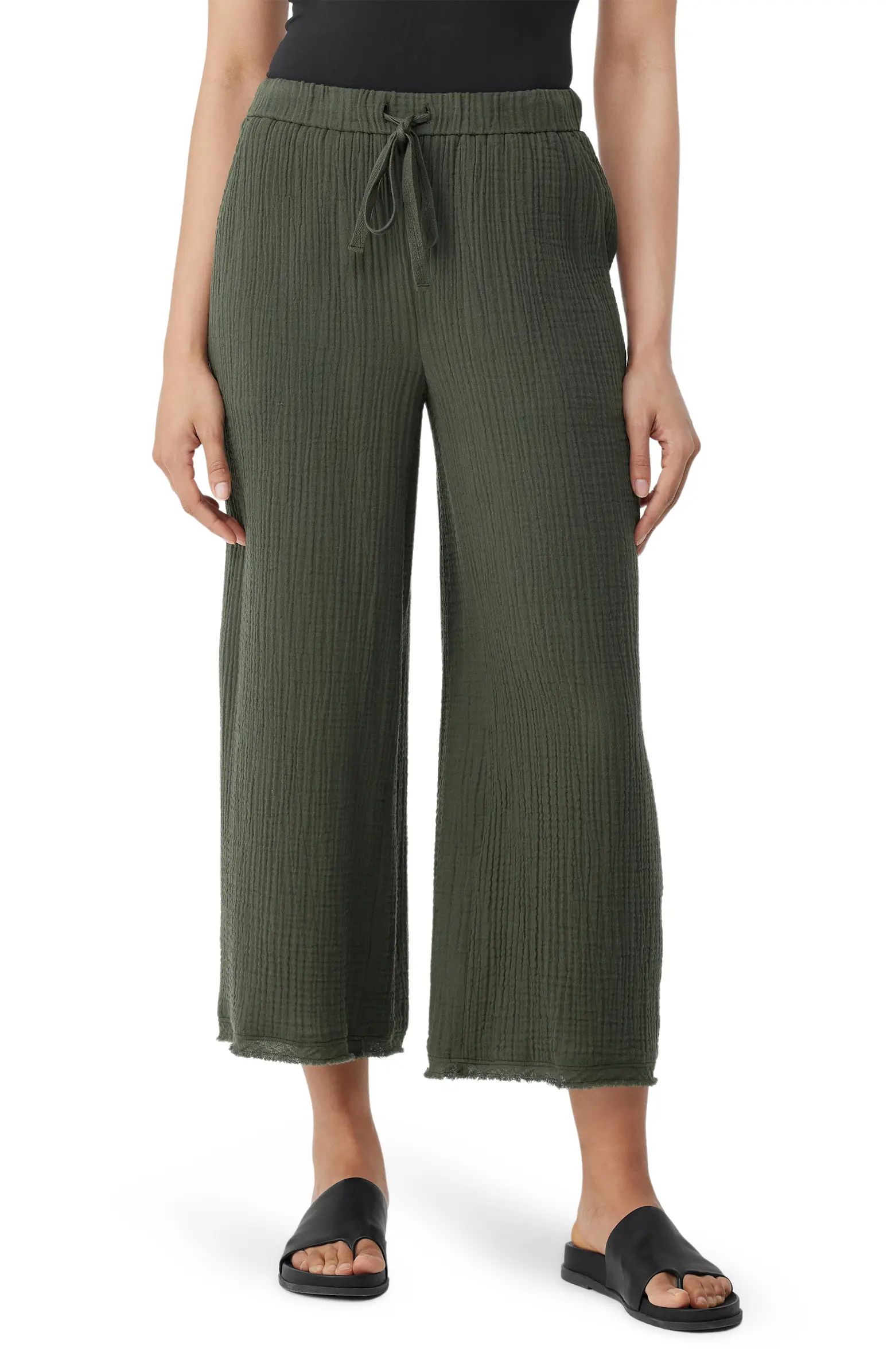 Wide Leg Organic Cotton Pants | Nordstrom