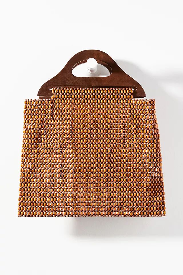 By Anthropologie Beaded Wooden Satchel | Anthropologie (US)