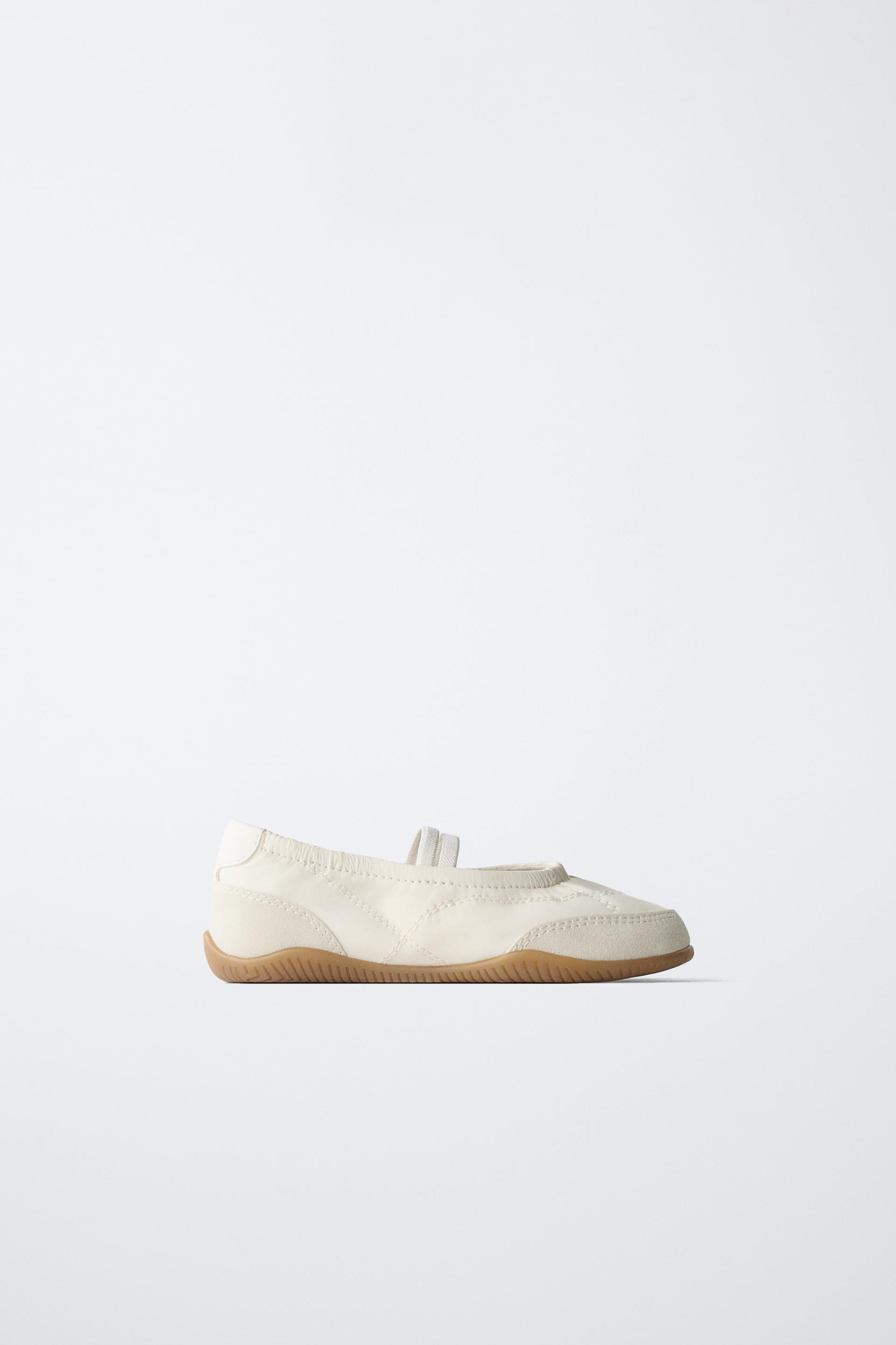 Zara - Sporty Ballet Flats - White - 8 (5.9 Inches) - Kids | Zara US
