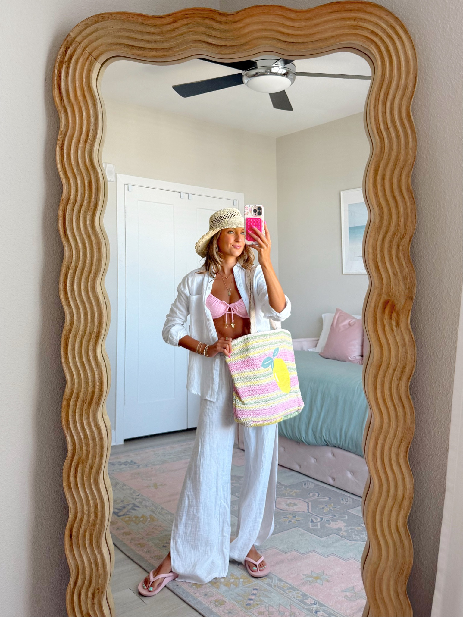 spring outfit ideas / vacation outfit ideas from Walmart all under $35! wearing an XA in swimsuits, tops and beach coverups 💕