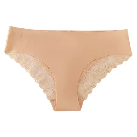 Bigersell String Bikini Underwear for Women Clearance Womens Boxers Briefs Underwear Cheeky Panty Style P-1452 Nylon Brief Panties Ladies Thongs Briefs Mid Waist Women Cheeky Panties Beige M | Walmart (US)