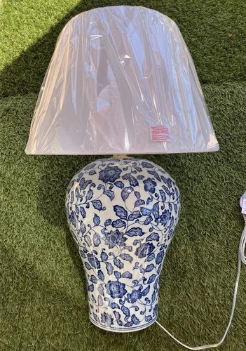 Ralph Lauren BIG 26” Table Lamp Chinoiserie Porcelain Floral Rosette Ceramic NEW | eBay | eBay US