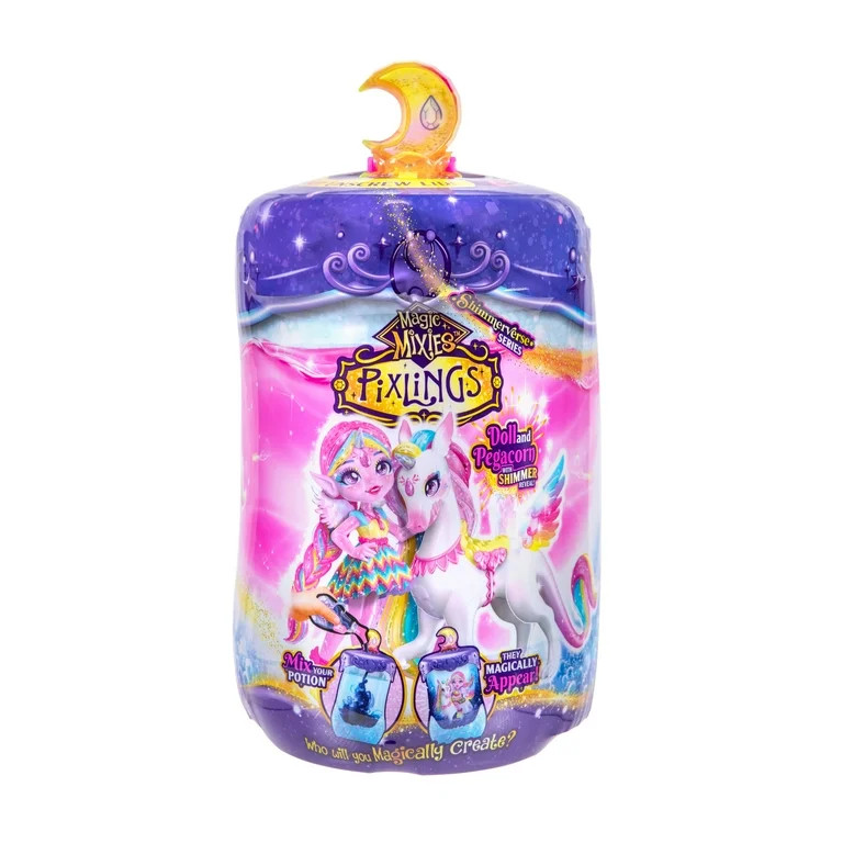 Magic Mixies Pixlings Shimmerverse 6.5" Unia the Unicorn Pixling and Rainbow Star the Pegacorn, A... | Walmart (US)