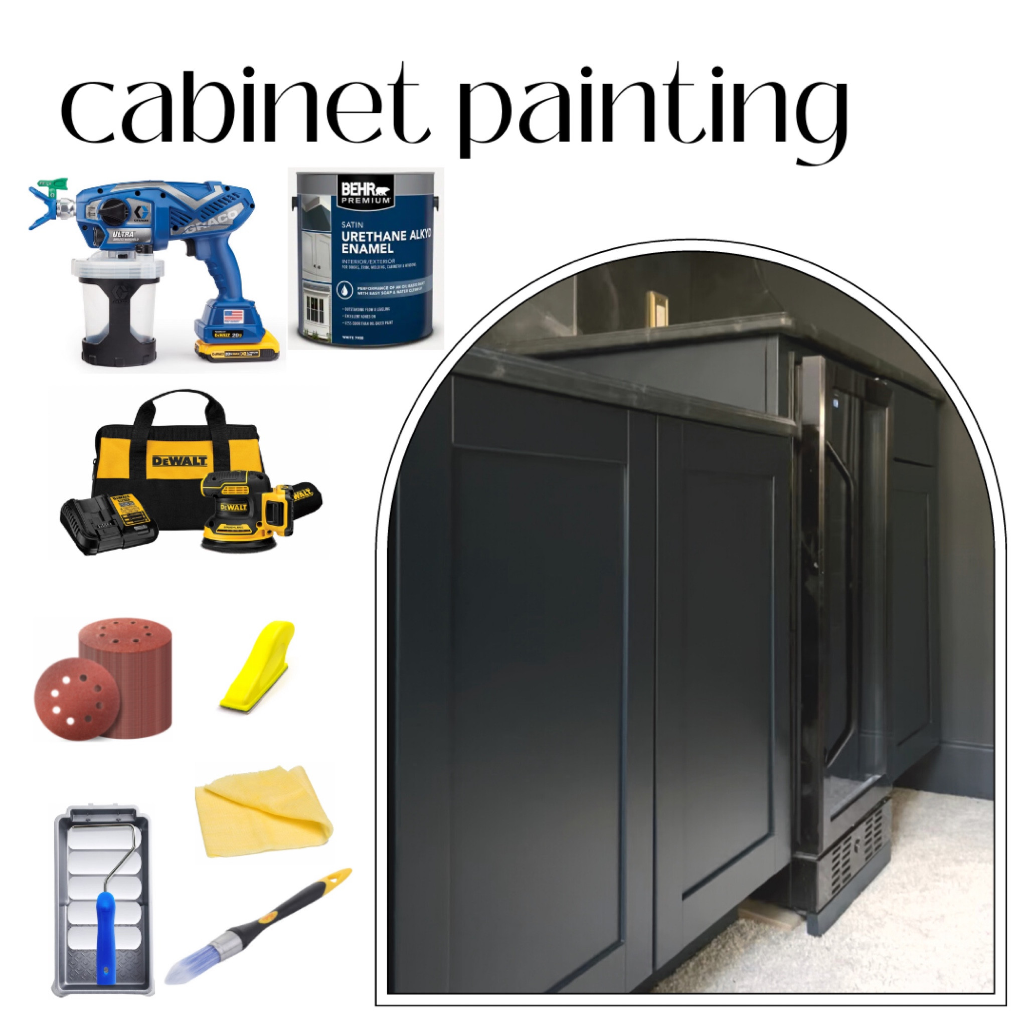 These are all the products you’ll need to paint your cabinets as I’ve done!

#LTKhome
