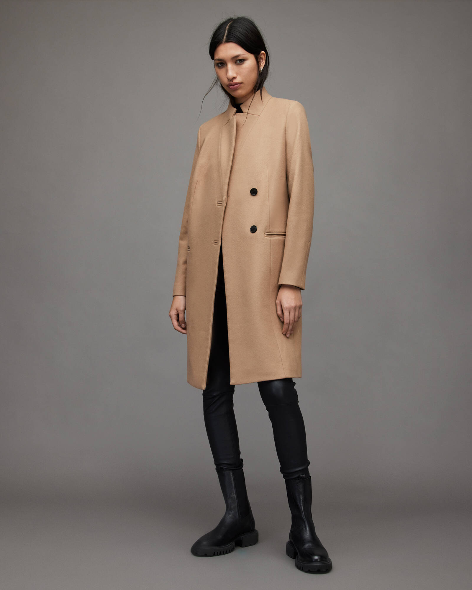 Sidney Wool Cashmere Blend Coat | AllSaints US