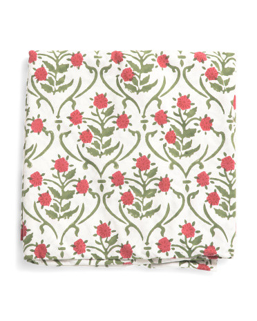 Block Print Noel Tablecloth | TJ Maxx