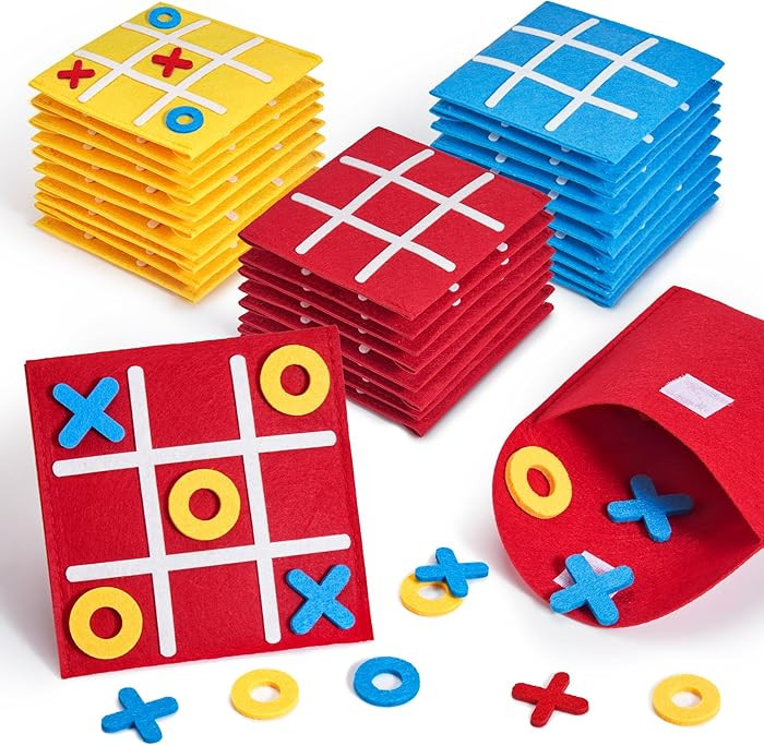 JoyCat Tic Tac Toe Strategic Board Game for Kids and Family,Birthday Party Favors,Classic Educati... | Amazon (US)