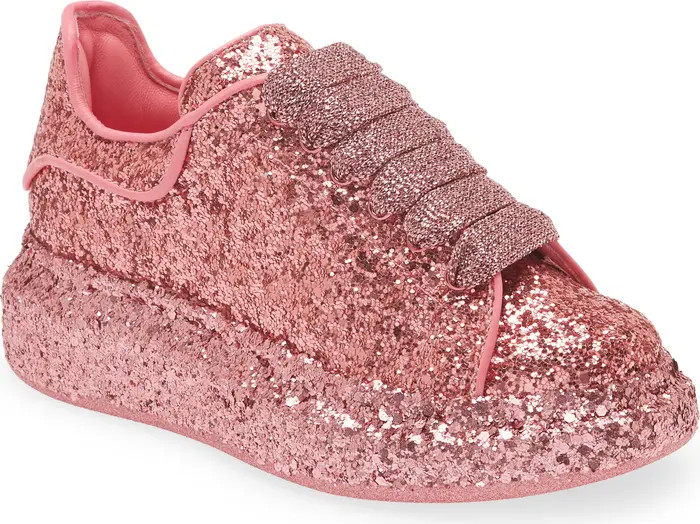 Alexander McQueen Kids' Oversize Glitter Sneaker | Nordstrom | Nordstrom