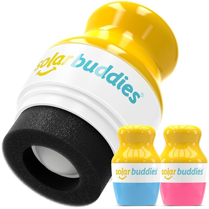 Solar Buddies Sunscreen Applicator - Blue & Pink Duo - BPA-Free Refillable Roll on Sponge Sunscre... | Amazon (US)