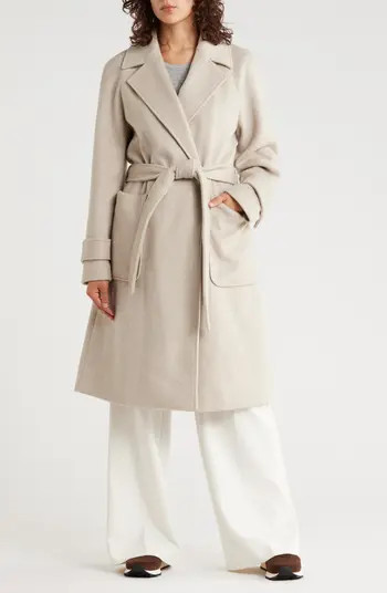 BCBGeneration Missy Belted Wrap Coat | Nordstromrack | Nordstrom Rack