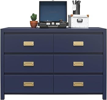 Little Seeds Monarch Hill Haven 6 Drawer Navy Kids Dresser | Amazon (US)