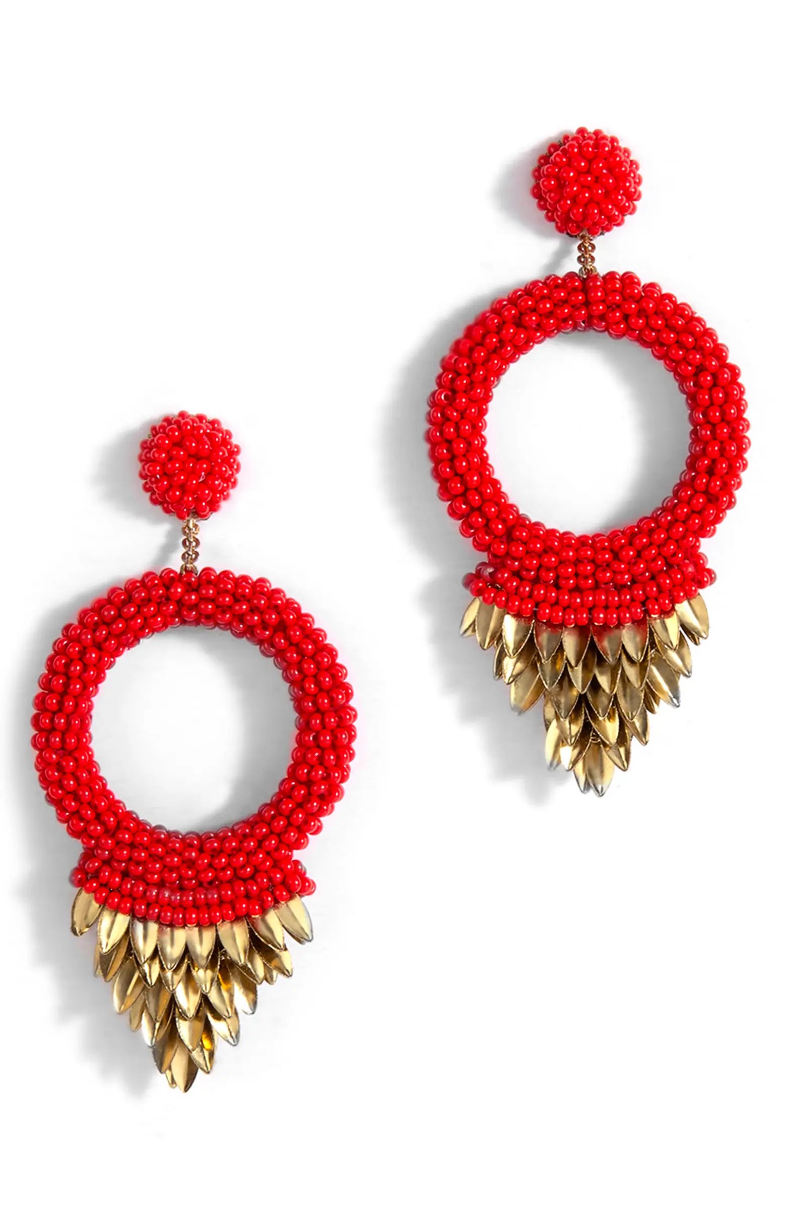 Deepa Gurnani Franka Beaded Fringe Drop Earrings | Nordstrom | Nordstrom