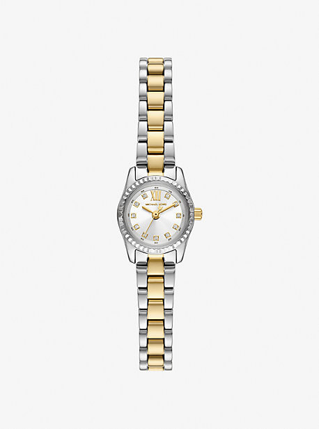Petite Lexington Pavé Two-Tone Watch | Michael Kors US