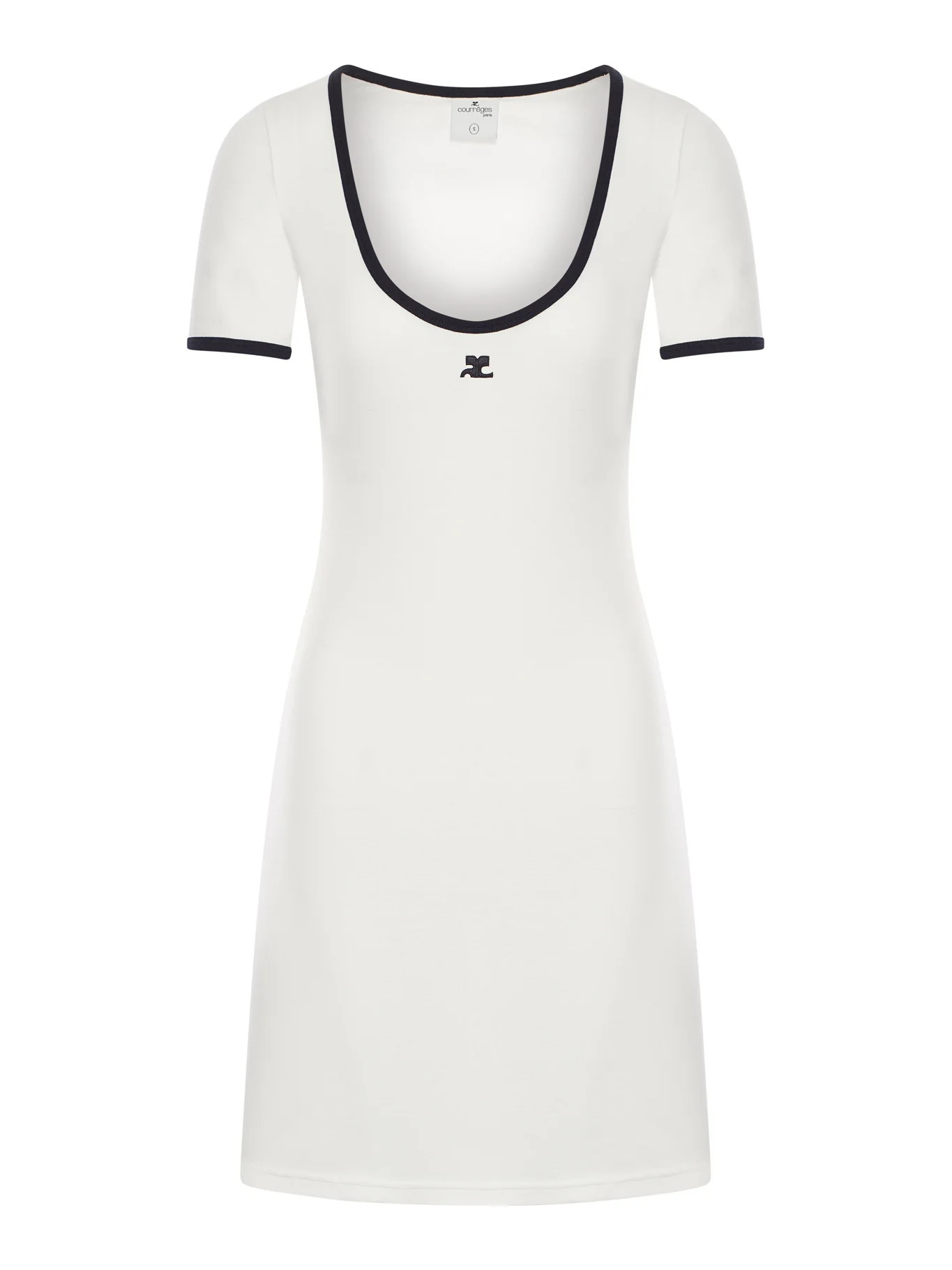 MINI ABITO CON PROFILI A CONTRASTO - Courreges - Donna | Suitnegozi INT