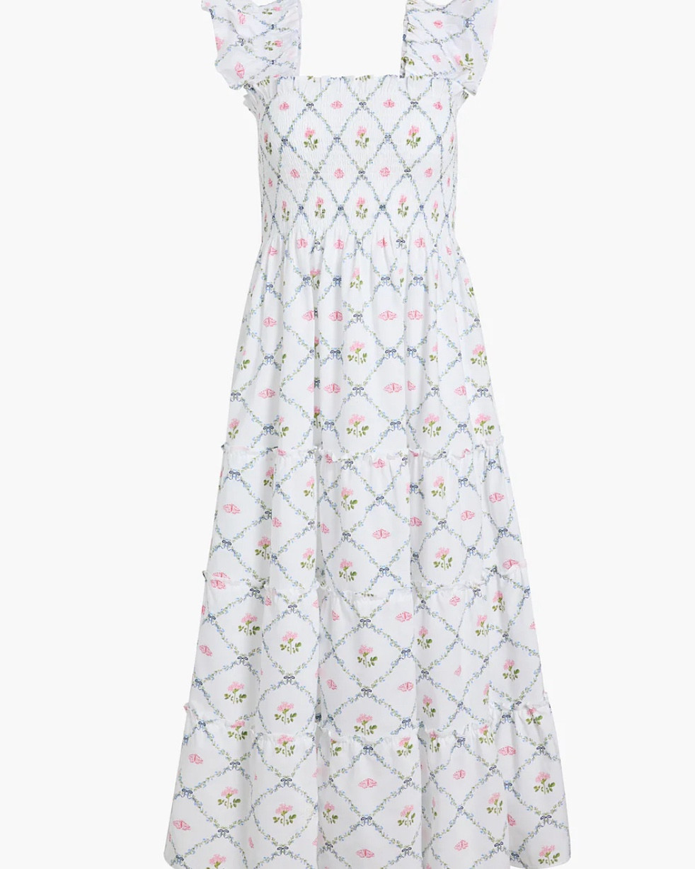 The Ellie Nap Dress - Butterfly Trellis Cotton Poplin


#LTKStyleTip #LTKSeasonal