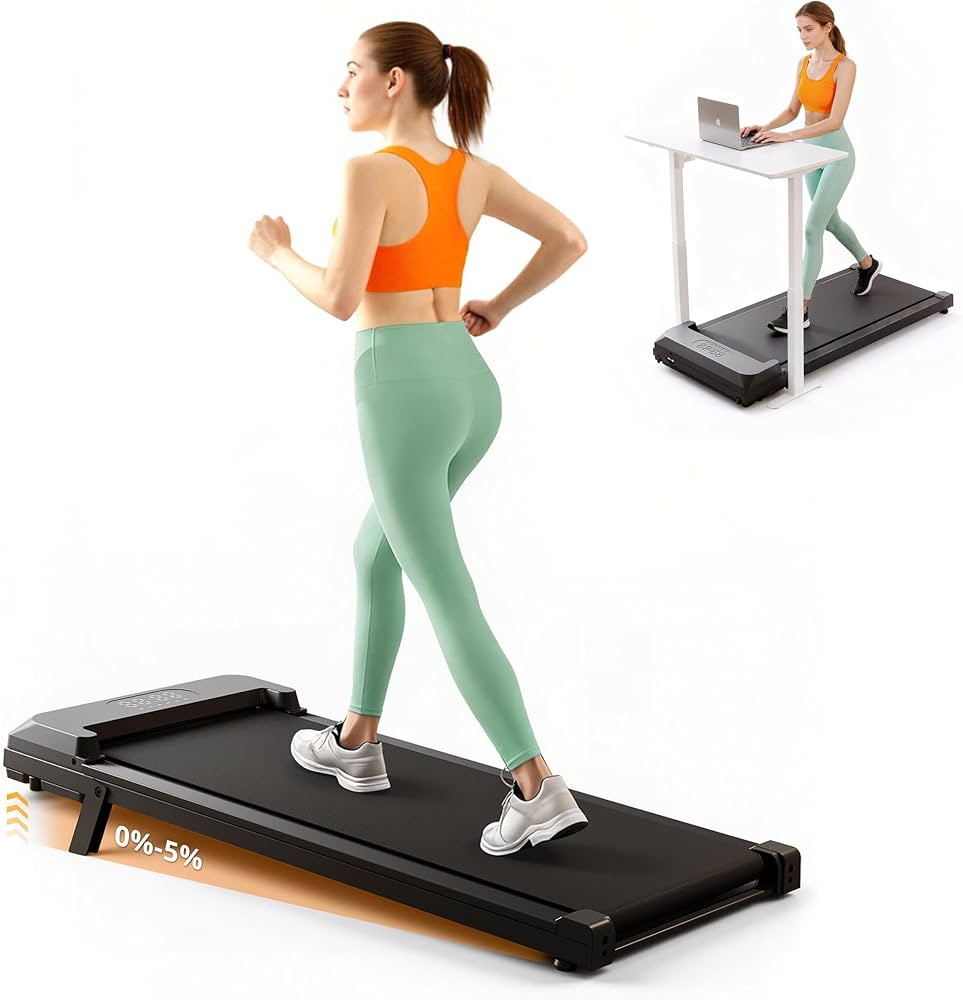 Walking Pad Treadmill with Incline, Under Desk Treadmills for Home/Office with 250 lbs Weight Cap... | Amazon (US)