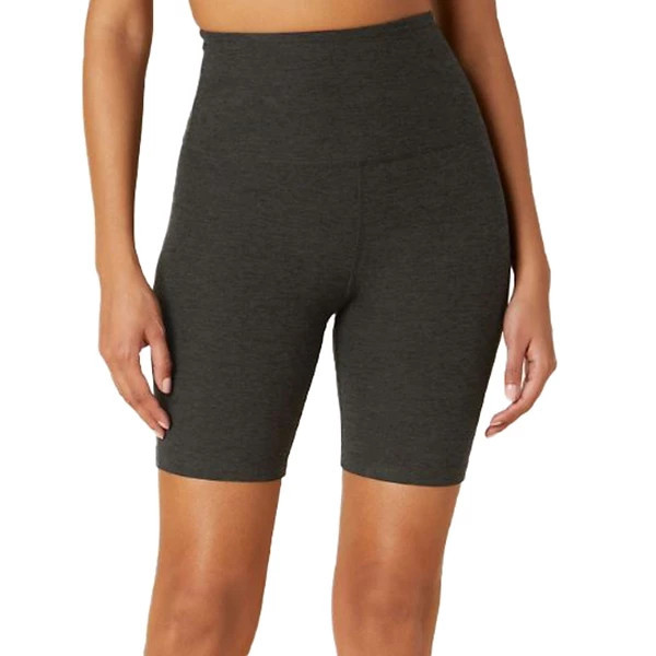 Women's Beyond Yoga Spacedye Keep Pace Biker Shorts Medium Darkest Night | Scheels