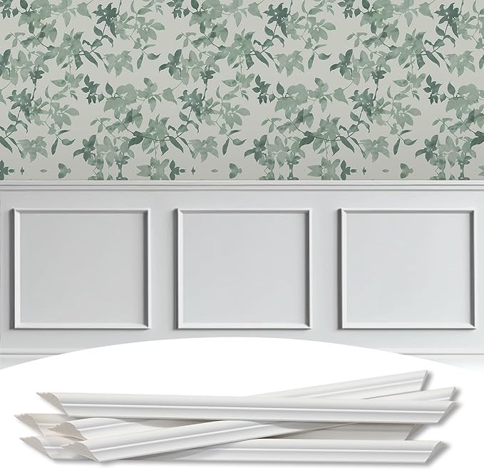 3-Frame 20" x 20" Premade Accent Wall Molding Kit, Ready-to-Assemble Wainscoting Panels, Pre-Cut ... | Amazon (US)