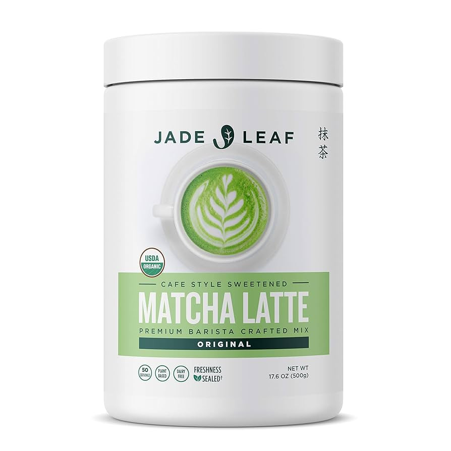 Jade Leaf Matcha Organic Cafe Style Sweetened Matcha Latte Green Tea Powder, Premium Barista Craf... | Amazon (US)